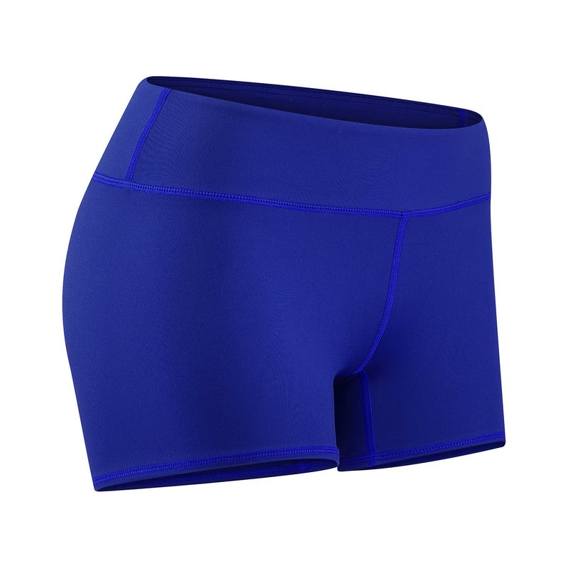 Tough Mode Women's 3" Athletic Workout Volleyball Running WOD Compression Shorts Electric Blue - Image 1